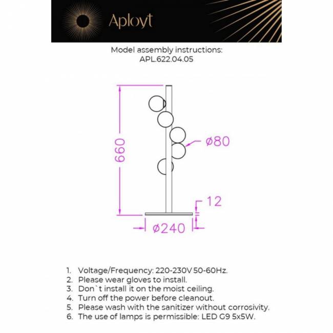Настольная лампа APLOYT APL.622.04.05 Настольная лампа APLOYT APL.622.04.05