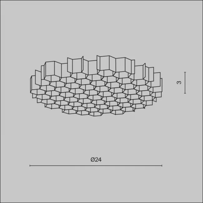 Антибликовая решетка Maytoni HoneyComb-D24 Антибликовая решетка Maytoni HoneyComb-D24