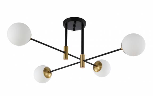 Люстра на штанге Crystal Lux FIDEL PL4 BLACK Люстра на штанге Crystal Lux FIDEL PL4 BLACK