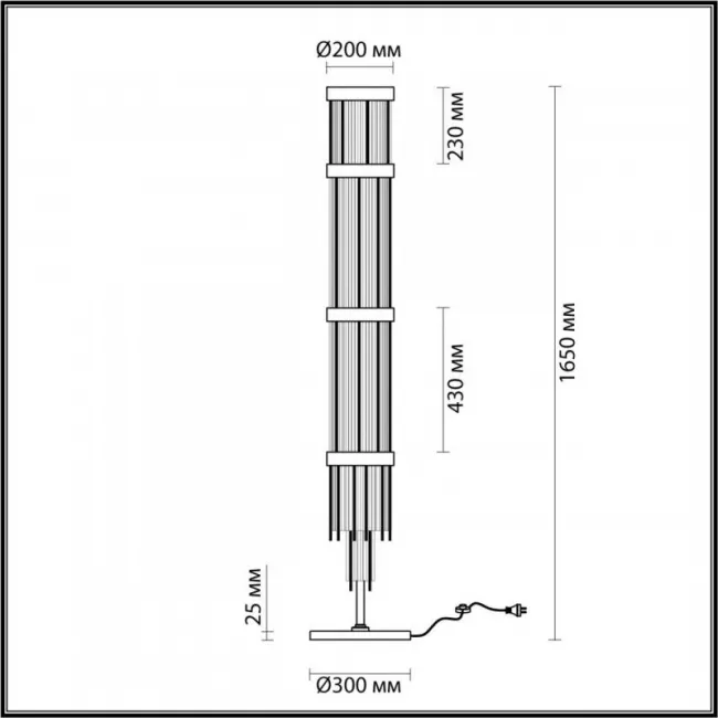 Торшер Odeon Light 4788/12F