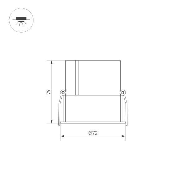 Светильник Downlight Arlight 035461