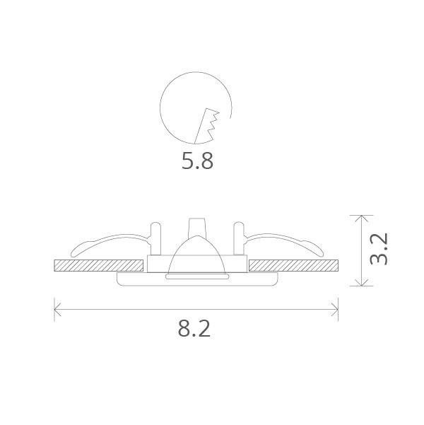 Встраиваемый светильник ARTE Lamp A1203PL-1CC Встраиваемый светильник ARTE Lamp A1203PL-1CC