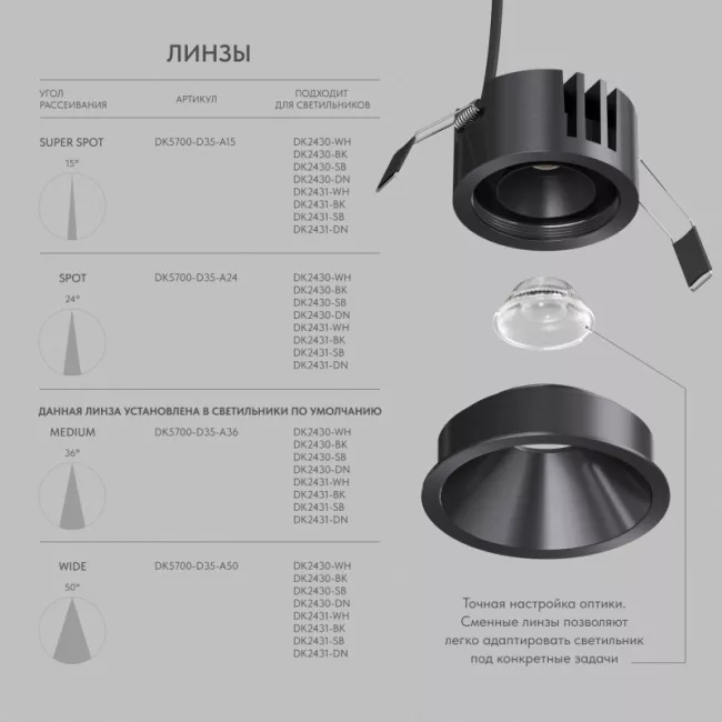Встраиваемый светильник Denkirs DK2431-DN Встраиваемый светильник Denkirs DK2431-DN