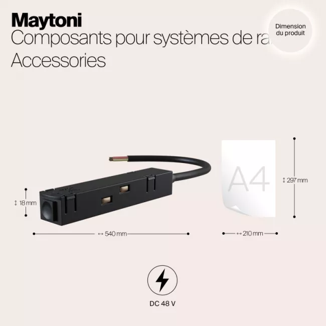 Подвод питания Maytoni TRA004B-22B Подвод питания Maytoni TRA004B-22B