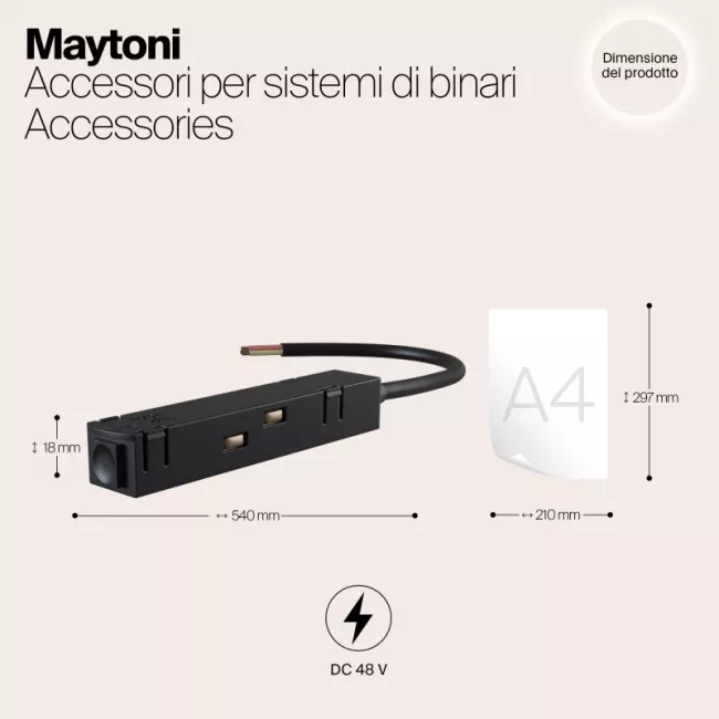 Подвод питания Maytoni TRA004B-22B Подвод питания Maytoni TRA004B-22B