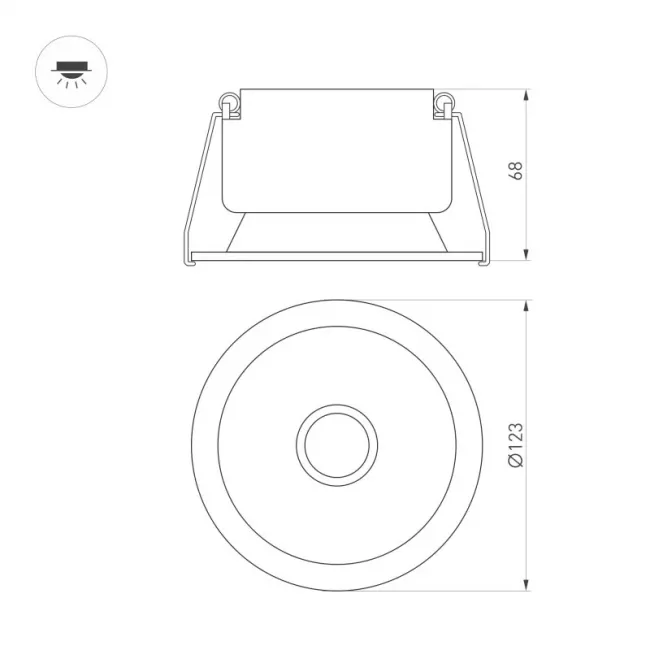 Светильник Downlight Arlight 048278