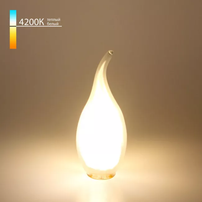 Светодиодная лампа Elektrostandard Свеча на ветру BLE1430 9W 4200K E14 (CW35 белый матовый) Светодиодная лампа Elektrostandard Свеча на ветру BLE1430 9W 4200K E14 (CW35 белый матовый)