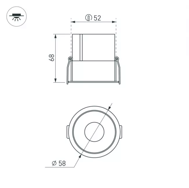 Светильник Downlight Arlight 037182(1) Светильник Downlight Arlight 037182(1)