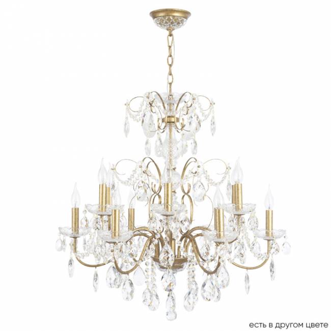 Подвесная люстра Crystal Lux ODELIS SP12 GOLD Подвесная люстра Crystal Lux ODELIS SP12 GOLD