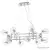 Подвесная люстра Crystal Lux LUXURY SP12L CHROME Подвесная люстра Crystal Lux LUXURY SP12L CHROME