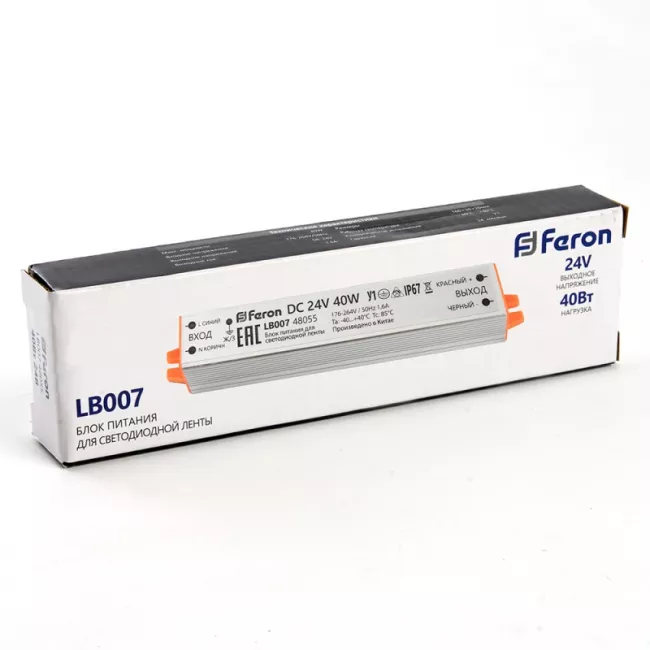 Блок питания для светодиодной ленты Feron 48055 Блок питания для светодиодной ленты Feron 48055