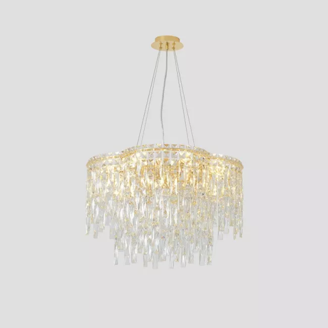 Подвесная люстра Crystal Lux ABRIL SP12 GOLD Подвесная люстра Crystal Lux ABRIL SP12 GOLD