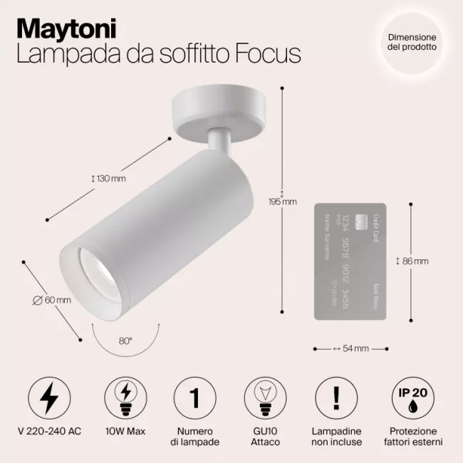 Спот Maytoni C017CW-01W