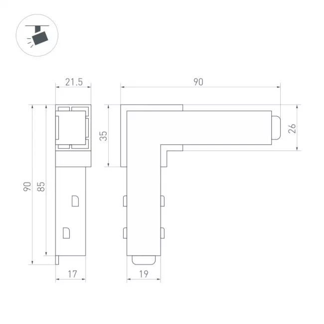 Коннектор Arlight 036018 Коннектор Arlight 036018