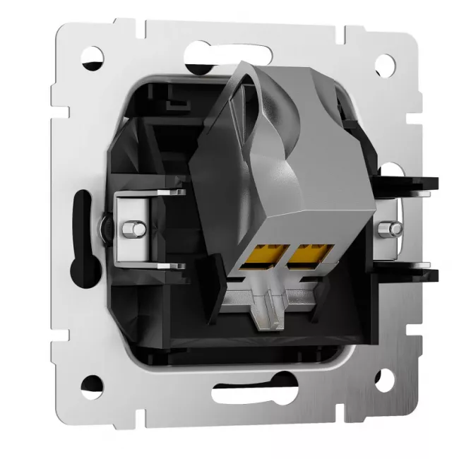 Розетка Werkel W5120108 черный матовый