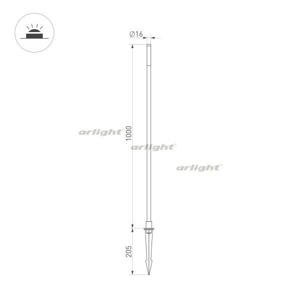 Грунтовый светильник Arlight 034163 Грунтовый светильник Arlight 034163
